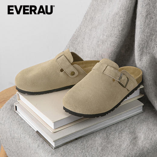EVERAU经典沙滩休闲半包男女同款拖鞋EA5048 商品图2