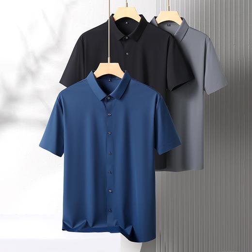 【无痕】【DK】大依优型大码短袖衬衫加肥加大半袖体恤夏季款肥佬宽松商务休闲百搭上衣男士胖子 商品图5