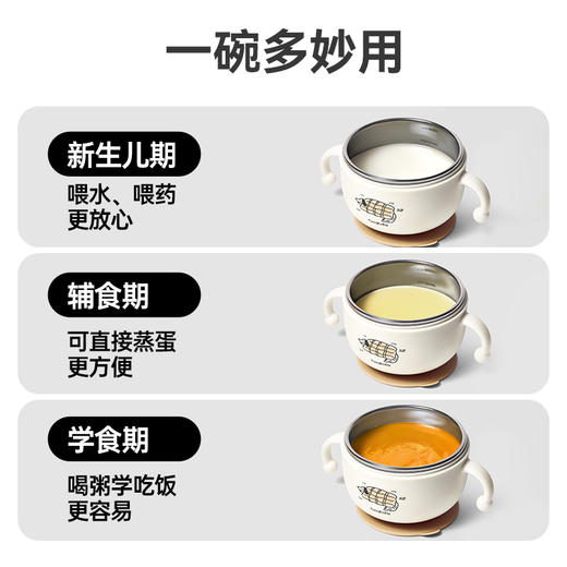 【福利】taoqibaby淘气宝贝宝宝喝汤吸管碗婴儿辅食碗米糊杯专用不锈钢新生儿喂水 商品图5