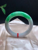 612535，57.5辣绿正圈手镯，清新白底色。一大截辣绿色 商品缩略图0