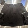 MZ后松紧工装短半裙（黑）夏季152020100321 商品缩略图3