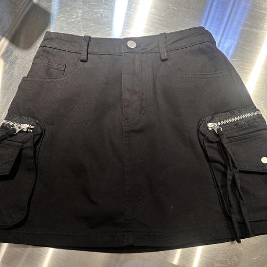 MZ后松紧工装短半裙（黑）夏季152020100321 商品图3