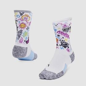 【双12抄底福利一口价】安德玛男款健身袜VANISHDRY运动跑步中筒袜1376076-104【如无库存，将做退款】