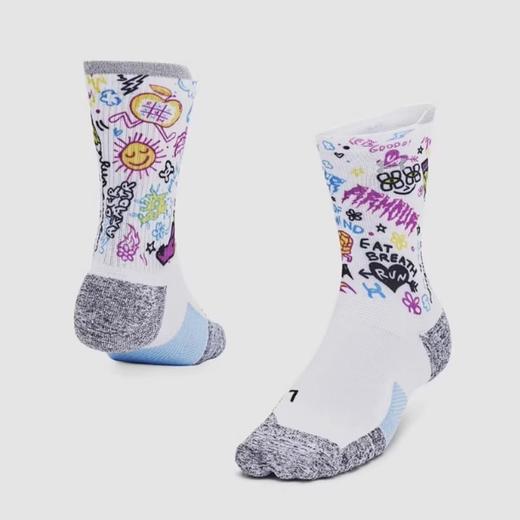 【双12抄底福利一口价】安德玛男款健身袜VANISHDRY运动跑步中筒袜1376076-104【如无库存，将做退款】 商品图0