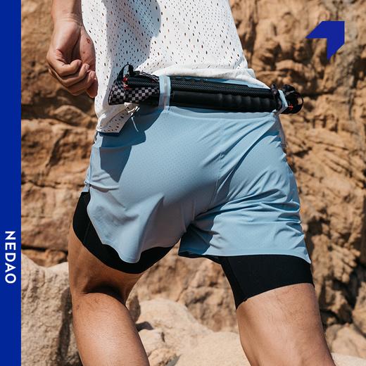 NEDAO内道越野跑步腰包收纳快干高弹带内衬三合一可挂杖新款运动短裤 商品图0