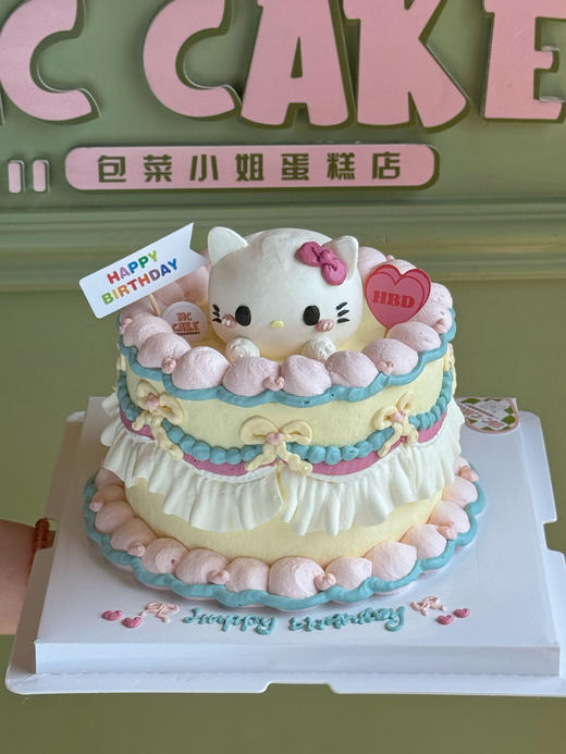 kt猫立体头像手绘蛋糕 商品图0
