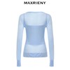 MAXRIENY【商场同款】2025春季新款设计感刺绣提花修身针织衫上衣(货号:MC85SW056) 商品缩略图4