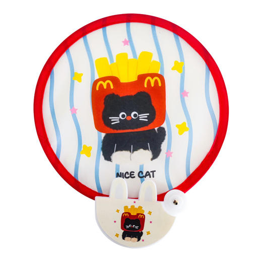 【醒粉福利7.9元3个】随身便携带折叠圆形小扇子 卡通可爱迷你户外随身携带小扇子 商品图4