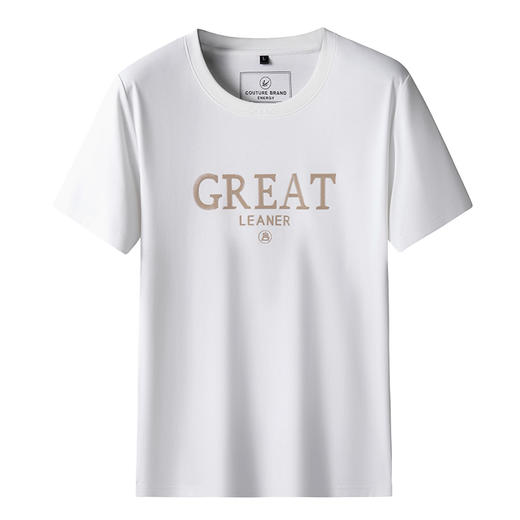 【丝光棉】【DK】大依优型大码短袖T恤加肥大码半袖男夏季打底衫胖子圆领运动T恤 商品图4