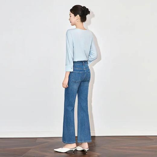 【高货wl】全新升级【铂金会员211/天猫279/差价68】(12657) 洛诗琳25新款典雅上衣设计感珍珠造型时尚斜领七分袖衬衫 商品图1