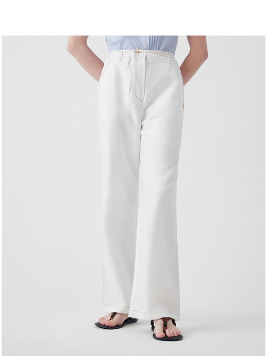 Teenie Weenie小熊简约休闲裤女夏季女长裤TTTC252405W 商品图1