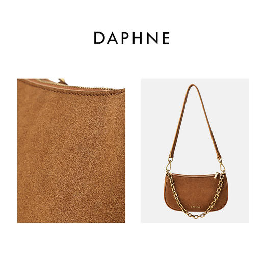 严选 | 达芙妮复古气质女单肩包斜挎包DFN10104 商品图3