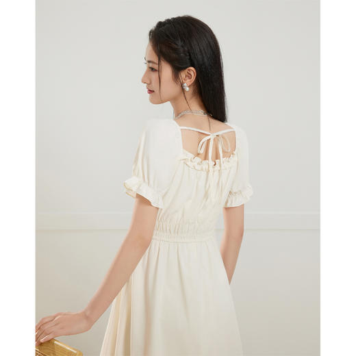 IEF/爱依服2025连衣裙夏季 法式成熟优雅温柔风通勤连衣中裙D41533-X- 商品图4