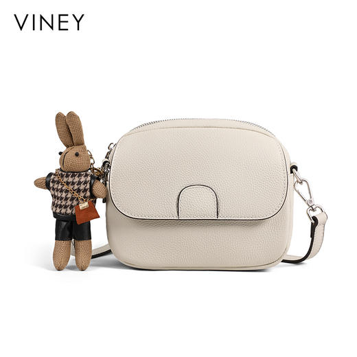 牛皮斜跨包 | VINEY 2025新款女包小圆包轻奢小众高级感小包 商品图6