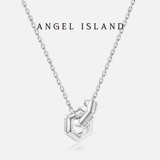ANGEL ISLAND 时尚铜合金饰品 简约百搭「Echo」莫比乌斯项链 商品图1