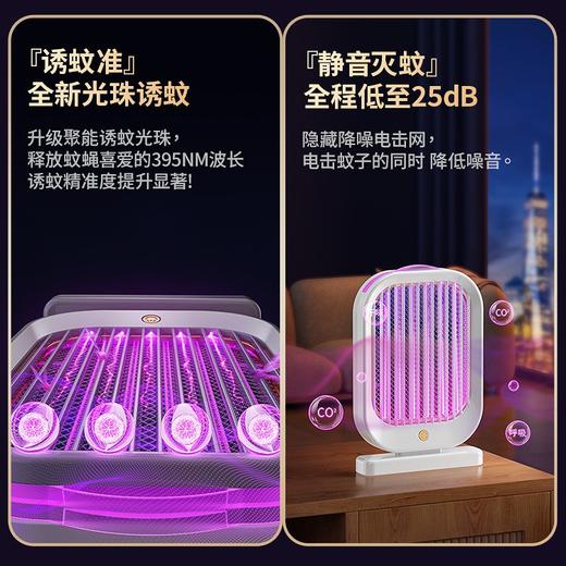 【新款电击灭蚊器】USB充电家用宿舍大功率 壁挂式驱蚊捕蚊灭蚊灯 商品图2