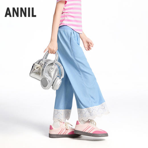 女童全腰牛仔单裤夏季新款安奈儿童装实体店同款AG526709 商品图2