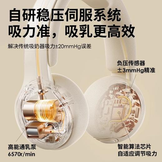 小白熊新款免手扶双边电动吸奶器按摩静音全自动吸乳器集乳器3058pro 商品图6