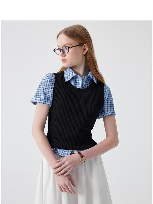 Teenie Weenie小熊字母毛衣女夏季女毛衫TTKN252405W 商品图3