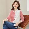 CC-XY-9503文艺风卡通刺绣长袖100棉衬衫女春夏季今年流行休闲POLO上衣女 商品缩略图0