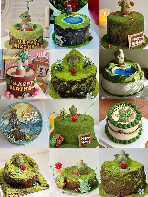 塞尔达主题定制款  - 戚风水果生日蛋糕 商品图0