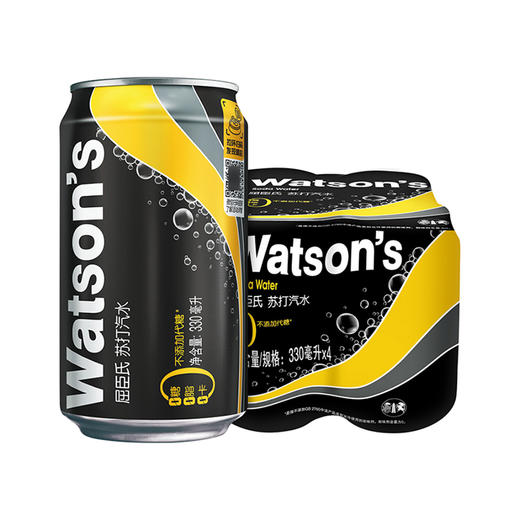 屈臣氏原味苏打水 330ml*1听 商品图1