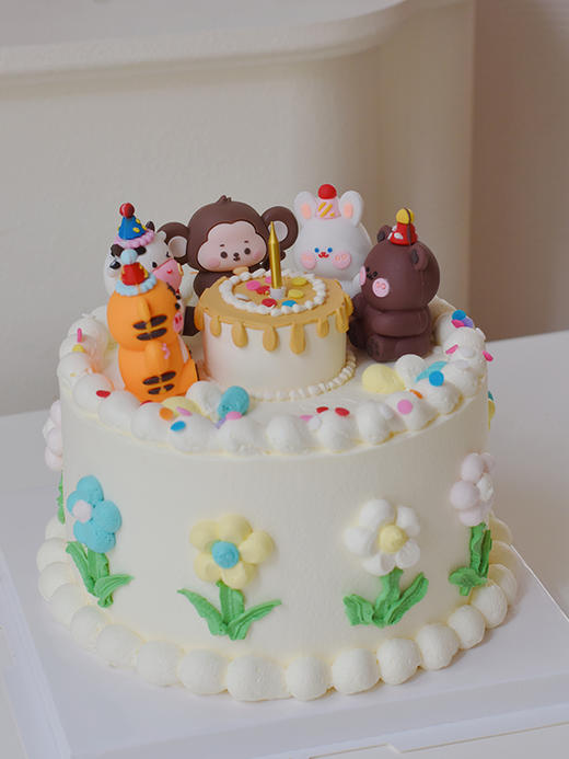 生肖动物派对 - 千层生日蛋糕 商品图2
