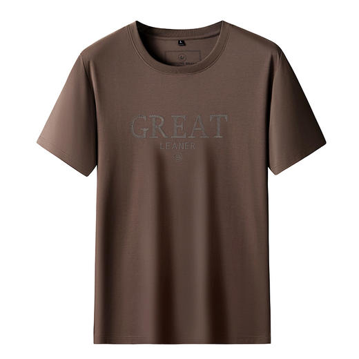 【丝光棉】【DK】大依优型大码短袖T恤加肥大码半袖男夏季打底衫胖子圆领运动T恤 商品图6