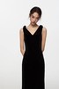 Kai & Kiera 黑色丝绒V领礼服连衣裙 20115 商品缩略图1