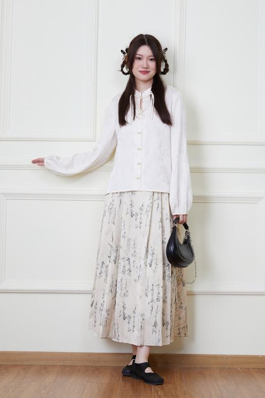 ANSUABEL 新中式国风提花衬衣马面裙套装 20143 商品图0