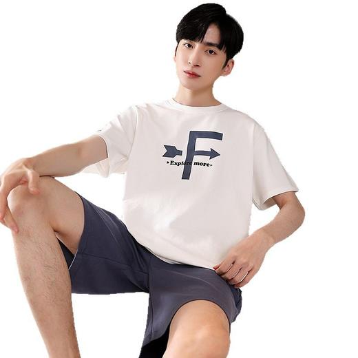 【可外穿纯棉短袖家居服】夏季简约休闲韩版休闲全棉睡衣套装 商品图4