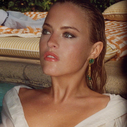 订购8周到｜Aurélie Bidermann-Miki-绿色 孔雀石 耳环［法国设计师］ 商品图1