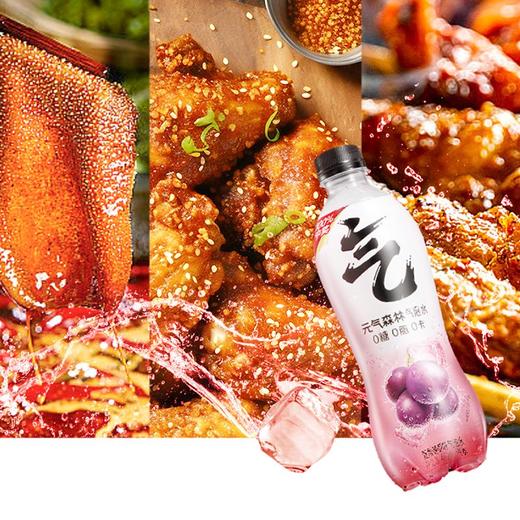 元气森林夏黑葡萄味苏打气泡水汽水 480ml*1瓶/3瓶 商品图3