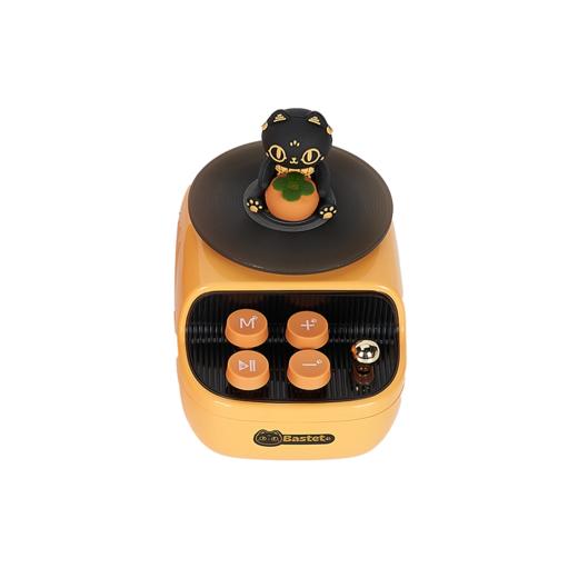 大英博物馆 巴斯特系列 萌猫复古仿黑胶蓝牙音响 柿柿如意 商品图5