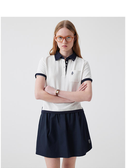 Teenie Weenie小熊卡通POLO衫T恤女夏季女t恤TTHA252407W 商品图3