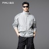 PINLI品立2025秋季新款立领拼接撞色拉链门襟长袖衬衫男士衬衣GD252113295 商品缩略图4