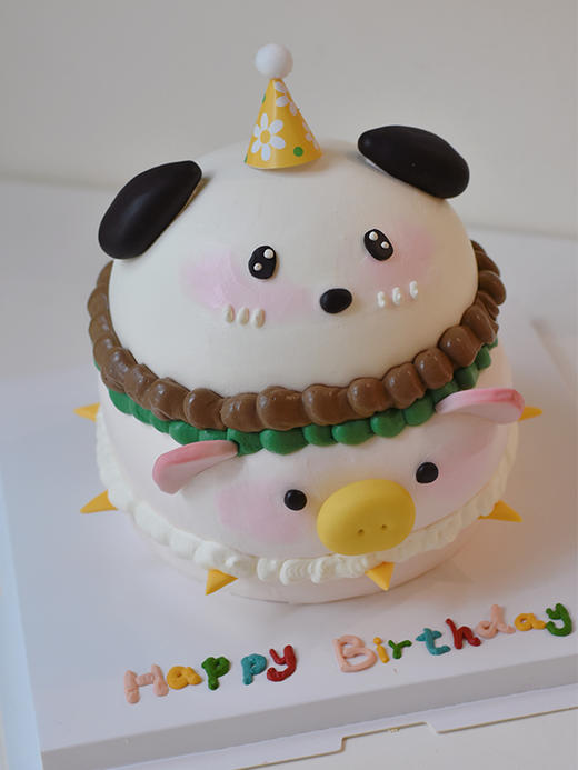 怕恰猪堡叠叠乐 - 戚风水果生日蛋糕 商品图0