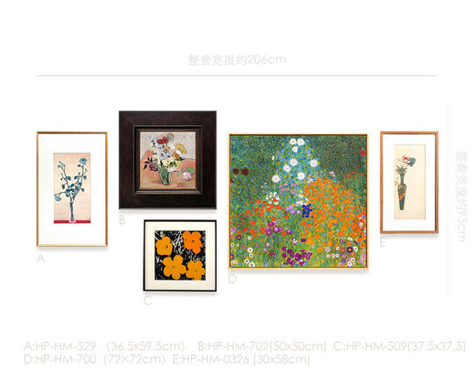 伽罗 JALO 印象派挂画-《玫瑰与银莲花》-下单后2个工作日内发货 商品图4