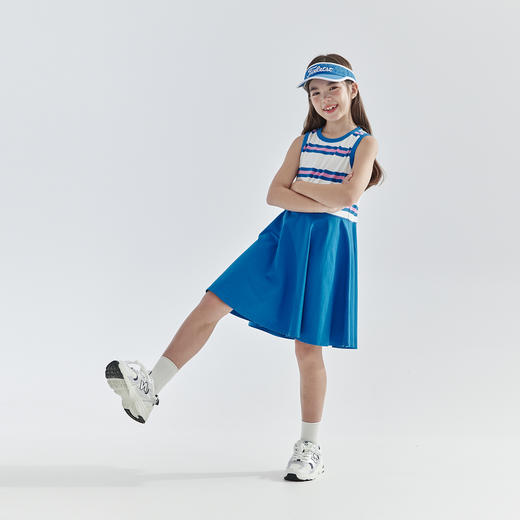 cicochild 25年夏季新款亲子中大女童条纹拼接连衣裙清新活力裙子 商品图3