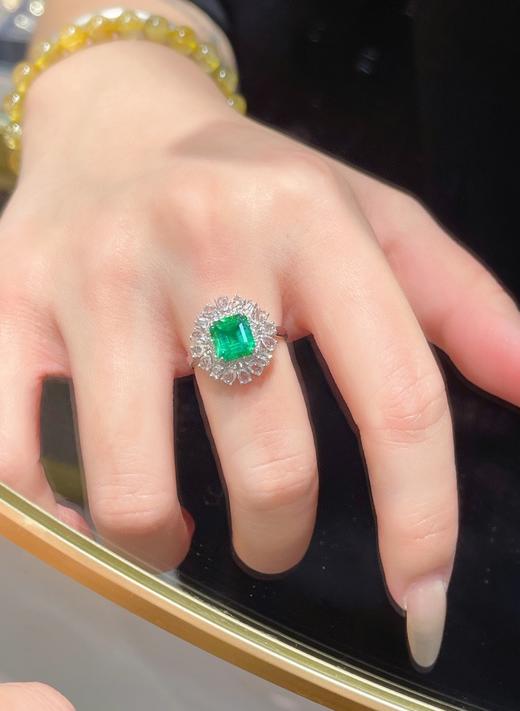 1.5ct刻面祖母绿戒指 商品图4