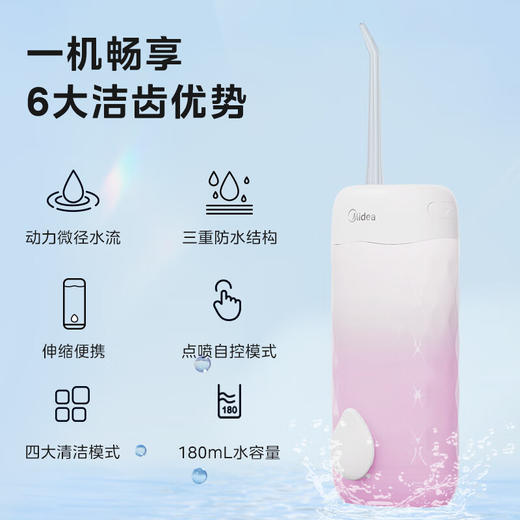 美的冲牙器_CS3香芋粉/海盐蓝 商品图0