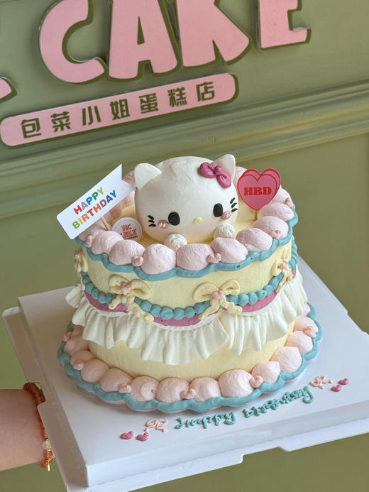 kt猫立体头像手绘蛋糕 商品图1