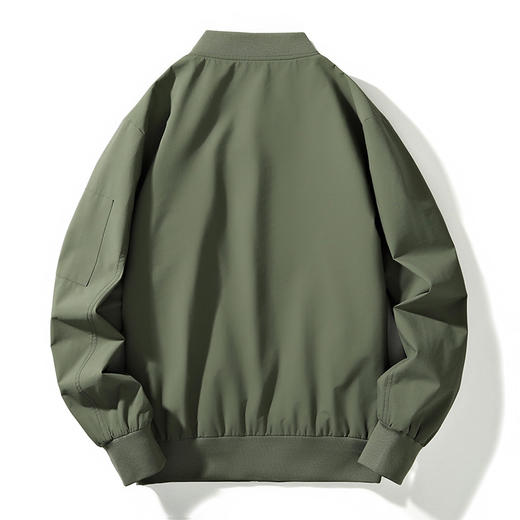 【特大码】【新款DJR】大依优型大码棒球领夹克加肥加大休闲胖子宽松外套上衣男装潮流 商品图2