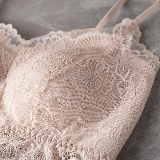 【林栖设计小店】【现货】提花打底吊带美背背心多色温柔镂空花边2025春夏新品内搭上衣女1952352 商品图2