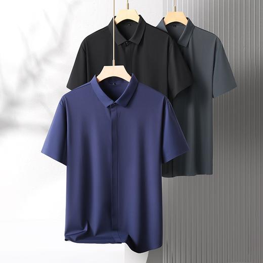 【无痕】【DK】大依优型大码短袖衬衫加肥加大半袖体恤夏季款肥佬宽松商务休闲百搭上衣男士胖子 商品图5