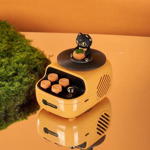 大英博物馆 巴斯特系列 萌猫复古仿黑胶蓝牙音响 柿柿如意 商品图1