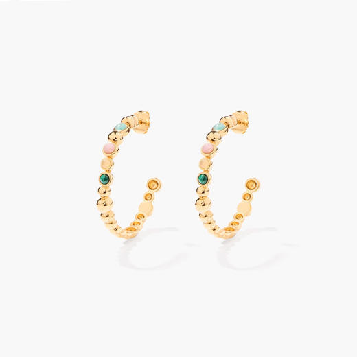 订购8周到｜Aurélie Bidermann-Honolulu-金色 环形 耳环［法国设计师］ 商品图0