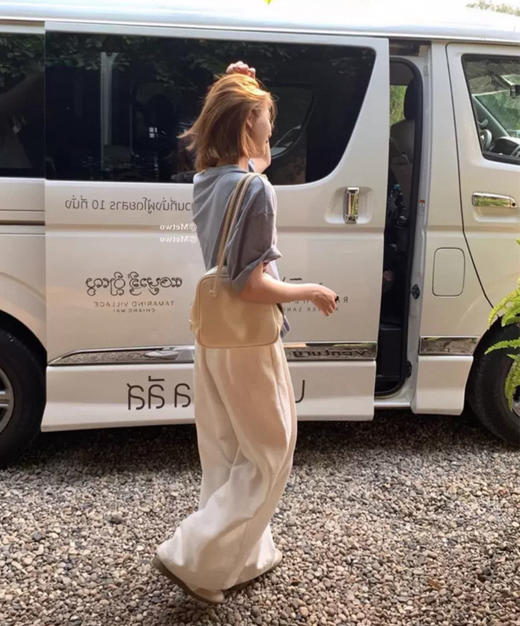 老米优品🎈3-5天。去冲浪吧！《夏日涂鸦麻棉短袖tee》随性慵懒，自带天然纹理 ! T250327A  下架 商品图6