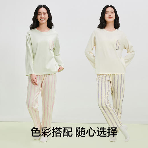 【清仓捡漏】【M-2XL】【有棵树】女士春秋款纯棉家居服套装 商品图4