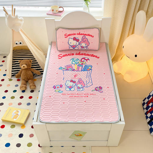 【精选A类乳胶，透气吸汗~】卡通三丽鸥加厚A类乳胶 宝宝空调席 幼儿园午休透气吸汗垫-QQ 商品图2
